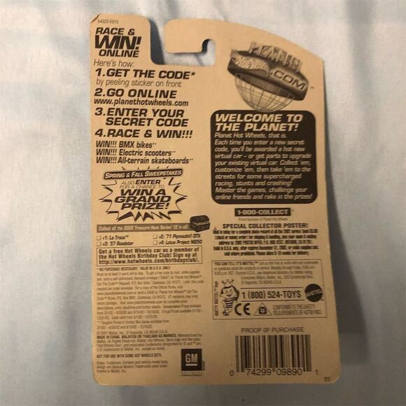 Hot Wheels '57 Roadster Treasure Hunt Limited Edition 2002 Diecast - Picture 2 of 2